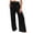 123#Black, variant on Women’s Linen Wide Leg Pants – High Waist with Pockets, Boho Beach, Maternity/Petite/Plus Friendly Pink M