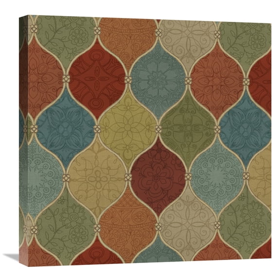 Global Gallery Daphne Brissonnet 'Spice Mosaic Pattern' Canvas Wall Art