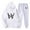 White, variant on Ediodpoh Men's Suits Men's W Print Track and Field Suit 2 Piece Hooded Sports Casual Running Jogging Set Sweat Suits Men Red XXXL