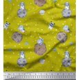 thumbnail image 1 of Soimoi Modal Satin Fabric Astronaut Animals,Star & Planet Galaxy Printed Craft Fabric by The Yard 42 Inch Wide, 1 of 1