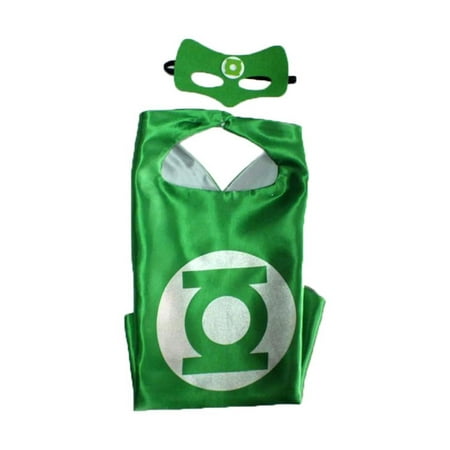 DC Comics Costume - Green Lantern Logo Cape and Mask with Gift Box by
