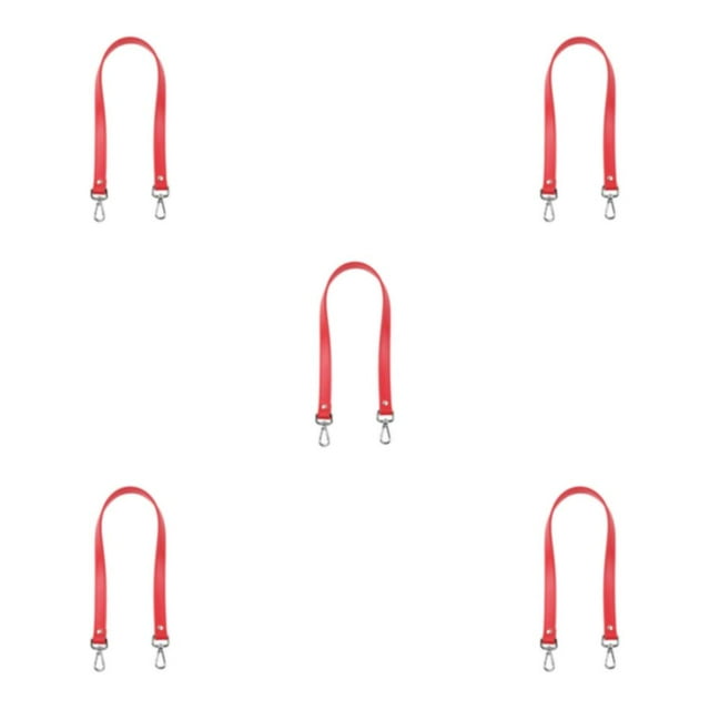 mmirethe Stylish Bag Strap Classic With Craftsmanship And Multi-Color Range PU Leather red 5Set