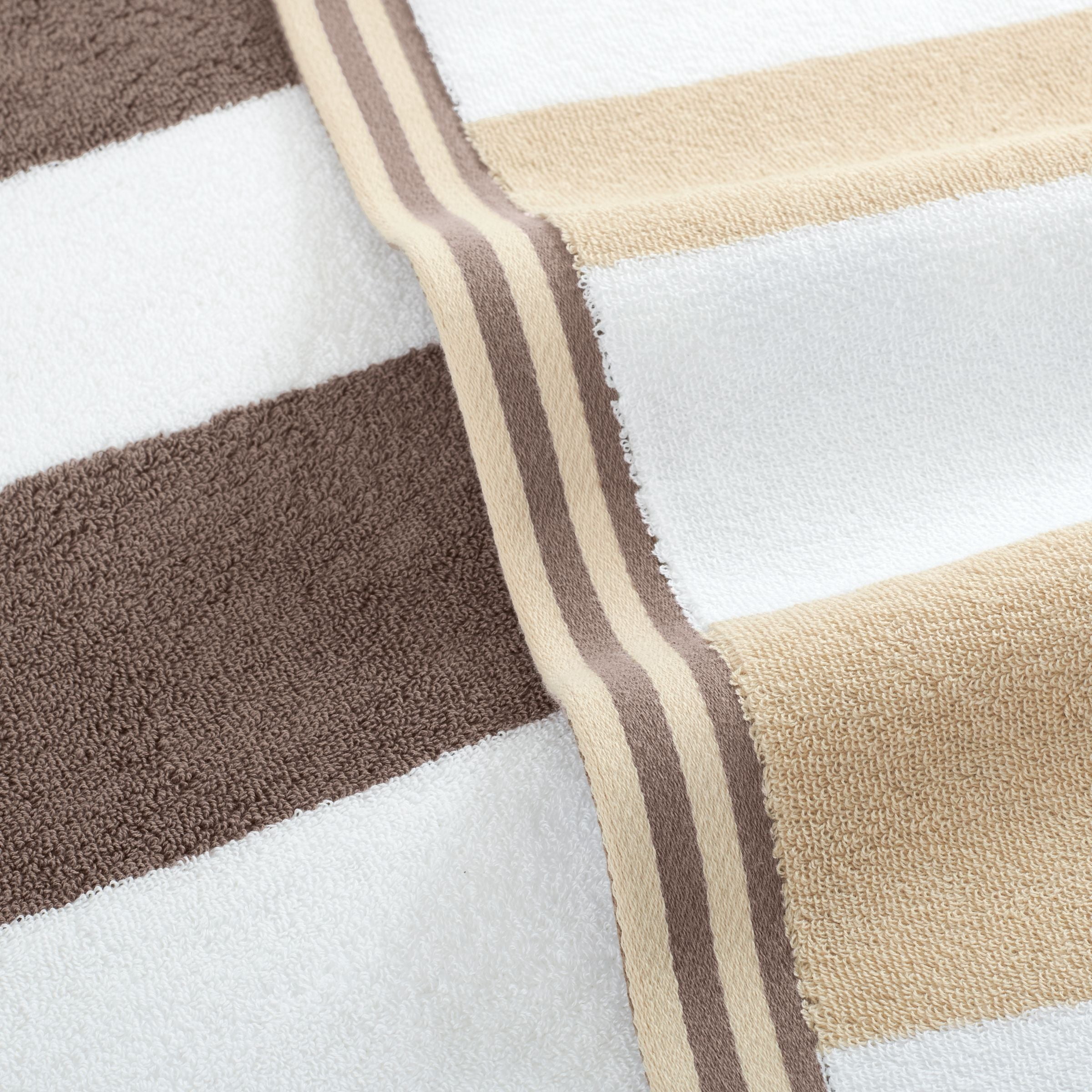 Aston & Arden Reversible Beach Towel 35x70 Brown/Beige