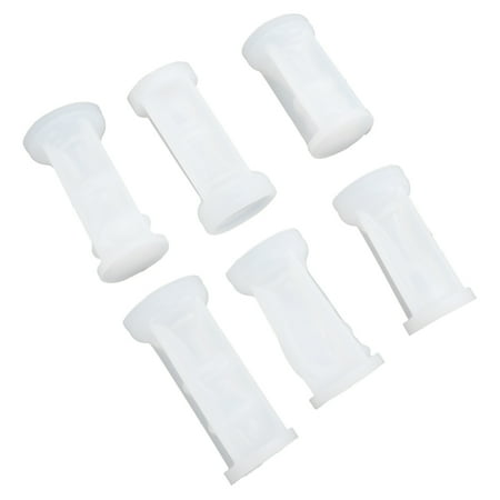 LABSERRON 6Pcs Wax Melt Molds for Candle Making White DIY Craft Projects at Home