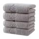 thumbnail image 2 of Toallas de algodón de color liso (paquete de 4) | Toallas suaves y absorbentes para manos y rostro para adultos | Toallas de baño y cocina de secado rápido | Toallitas para el hogar de 78 x 35 cm, 2 of 8