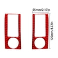 thumbnail image 3 of Real Bright Soft Car Interior Carbon Fiber Sticker DecorationFor Mercedes-Benz R320/350 Red Carbon Fiber Radio Console Side CoverAuto Car Protection Interior Accessories, 3 of 8