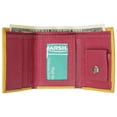 thumbnail image 3 of Premium Soft Leather Childrens Trifold Wallet Kids Bicolor Wallet Gift P 825 (C), 3 of 10