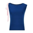 thumbnail image 5 of tarylea Summer Tank Tops for Women Sleeveless Tie Shoulder Crop Tops Casual Dressy Solid Color T-Shirts, 5 of 7