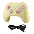 thumbnail image 1 of para Switch Bluetooth Gamepad 3 Modos Vibración Somatosensorial Manejar Color Caramelo Amarillo, 1 of 5