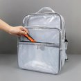 thumbnail image 2 of PVC Backpack 17 Inch Antistatic Protection Spacious Compartment Transparent Cleanroom Tool Bag For Travel Work Documents, 2 of 5