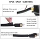 thumbnail image 5 of CxN NOROCME - Kit de gestión de cables (192 piezas), 4 fundas organizadoras de cables, 11 soportes para cables, 35 clips para cables, 10 + 2 correas organizadoras de cables en rollo y 100 bridas de, 5 of 8