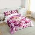 thumbnail image 2 of Manfei Cute Gnome King Size Comforter Sets,Pink Christmas Ball Bedding Comforter Set,Merry Xmas Bedding Set For Kids,Microfiber Bedroom Decor Reversible,3pcs, 2 of 7