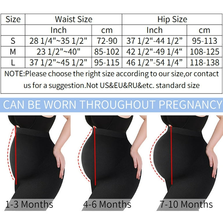 SHAPERIN Maternity Shapewear High Waisted Pregnancy Anti Chafing Body Shaper  Seamless Underwear Slimming Panties Belly Support Leggings 
