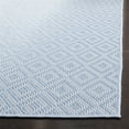 thumbnail image 5 of SAFAVIEH Machine Washable Rug Indoor/Outdoor Bermuda Collection - Bermuda Augustine Geometric Diamonds Indoor/Outdoor Area Rug Light Blue/Cream, 6'7" x 6'7" Square, 5 of 12