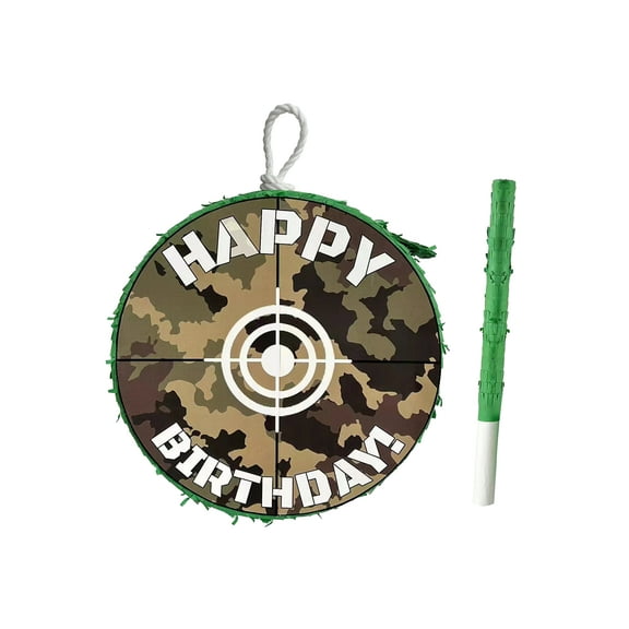 A Pinata 4 U 16” Army Camouflage Birthday Pinata, Green