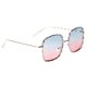 thumbnail image 1 of gafas de sol cuadradas de la playa del marco ondulado de la manera Azul rosado Sunnimix Gafas de sol, 1 of 7