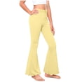 thumbnail image 2 of BLVB Girls Cotton Flare Leggings Kids High Waist Bell Bottoms Leggings Boot Cut Yoga Dance Lounge Pants for Girls 4–16 Years, 2 of 7