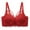 Red, variant on LYEAA Women Bras Wireless Padded Soft No Wire Lace Push up Everyday Bras Support Solid Lift Sleep Bras Comfortable Wirefree Breathable Shaping Daily Bralette Black L