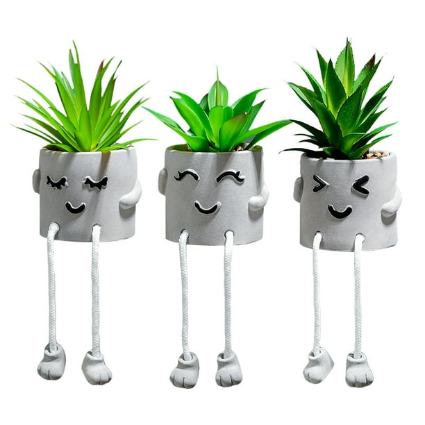 Planta Bonsái en Maceta Mini Simulación Adorno Mesa Creativo Blanco Hugtrwg