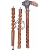 Brass Walking Cane Wooden Walking Stick for Men and Women, Fancy Walking Canes, Victorian Design Costume Cane, Halloween Canes Unique Gift