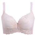 thumbnail image 2 of JSGEK Women's Lace Push Up Bra Full Coverage Underwire Adjustable Straps Breathable Comfortable Everyday Wear Bras Lingerie White 42, 2 of 3