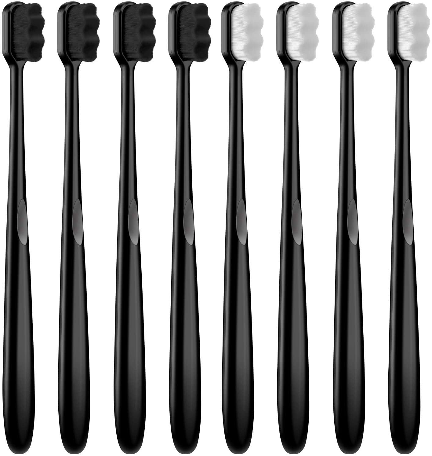 8 Pieces Soft Toothbrush Micro Nano Extra Soft Bristles Manual Soft