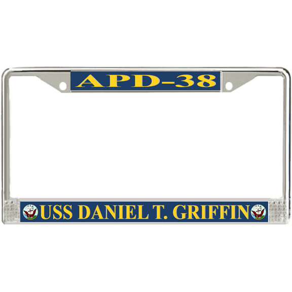 USS Daniel T. Griffin APD-38 License Plate Frame