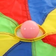 thumbnail image 1 of Kids Rainbow Umbrella Parachute Rainbow Parachute Toy Cooperative Tent Game, 1 of 8