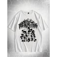 thumbnail image 1 of T-Shirt Décontracté pour Hommes avec Imprimé de Crâne - Col Rond, Manches Courtes, Tenue Toutes Saisons, 1 of 6