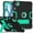 E-Black/Mint, variant on SaniMore Hybird Case for Apple iPad Air 11 2024, Rugged Heavy Duty Protective Case Hidden Kickstand Dual Angle Stand Shockproof Anti-drop for Apple iPad Air 11, Q-Navy+Green