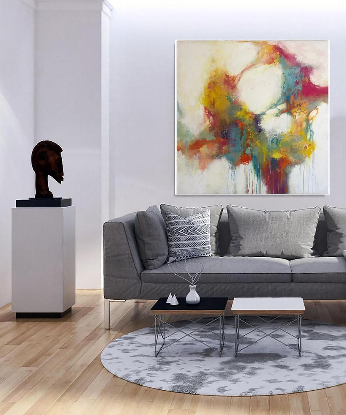 Large Canvas Painting Oversize Modern Art Painting Figurative Art Abstract  Paintings On Canvas Colorful Wall Art Frame Home Decor Wall Art | CHROMA