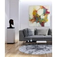thumbnail image 3 of 50x50" Oversized Canvas Art Colorful Painting Acrylic Paintings On Canvas Abstract Art Modern Wall Art Cotemporary Art Framed Wall Decor, 3 of 3