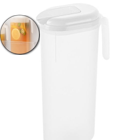 Large Capacity Plastic Cold Water Bottle with Spigot for Refrigerator, Double-Wall Insulated Beverage Dispenser for Tea and Summer Drinks