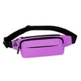 thumbnail image 4 of Riñonera, Riñonera, Monedero, Bolso impermeable, Porta llaves para teléfono celular, Bolso bandolera, Bolso de pecho para caminar, caminar, escalar, púrpura, 4 of 8