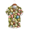 thumbnail image 2 of Funicet Hauts d'Été pour Femmes, Hauts d'Été pour Femmes, Chemise à Fleurs Imprimée à Col pour Hommes, Chemises d'Été pour Femmes, Hauts d'Été pour Femmes, 2 of 4