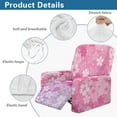 thumbnail image 6 of Renewold Cherry Blossom Pink Purple Recliner Seat Cover Thick Soft Couch Cover 4 Pieces Heavy Duty Recliner Slipcover Polyester Spandex Furniture Protector for Living Room Decor, 6 of 8
