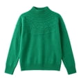 thumbnail image 5 of Warop Womans Turtleneck Sweater, Long Sleeve Knitted Openwork Pullover, Seamless Solid Slim Top for Fall Layering, 5 of 7