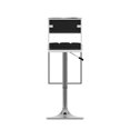 thumbnail image 2 of CorLiving Leatherette Square Tufted Adjustable Barstools, 2 of 8