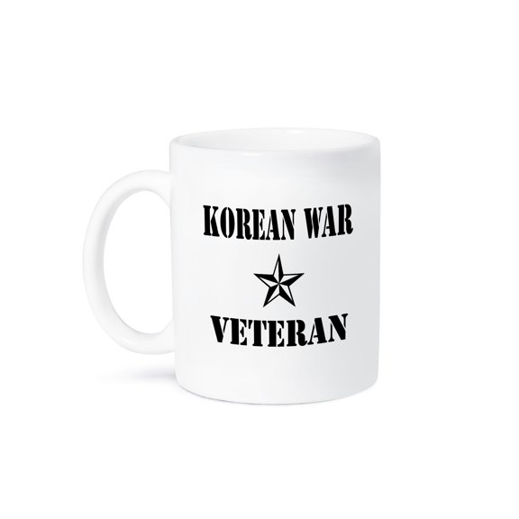 3dRose, Korean War Veteran, Black and White, 15oz Mug