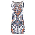 thumbnail image 5 of Puntoco Vestidos Mujer Fancy 2024 Nuevo vestido sin mangas con botones en el pecho y cuello en V estampado para mujer, 5 of 5