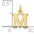 thumbnail image 2 of 14k Yellow Gold Polished Finish Cut-Out Letter M Initial Design Charm Pendant, 2 of 2