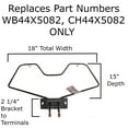 thumbnail image 2 of GE Range Bake Element Replacement WB44X5082 Oven Heating Element, 2 of 2