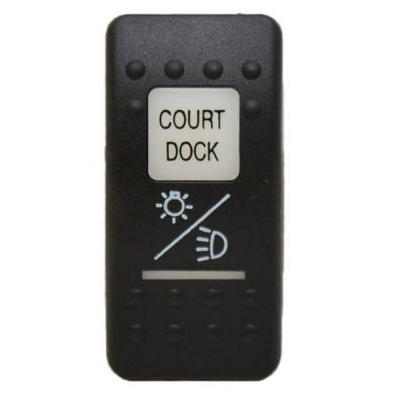 Carling Boat Rocker Switch Cover | COURT DOCK Black Actuator
