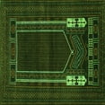 thumbnail image 1 of Ahgly Company Indoor Square Persian Green Traditional Area Rugs, 4' Square, 1 of 1