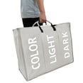 thumbnail image 2 of SUGIFT Large Capacity Foldable Laundry Hampers with Handle, Gray, 2 of 6