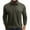 B Army Green, variant on HOMADLES Mens Lightweight Long Sleeve Shirt, Flip Collar Pullover for Men Pocket Solid Button Tops Blue L