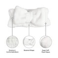 thumbnail image 6 of RED by Kiss Spa Headband for Washing Face Facial Makeup Bow Head Band Soft Plush Fleece Stretchy Head Wraps for Women Shower Bath Washing Face Mask (BLACK), 6 of 11