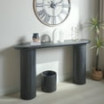 thumbnail image 5 of Kadyn Console Table, Entryway Table, Side Table, Display Table,Wood 56" Console Table, Modern Black Console Table for Living Room, 5 of 12