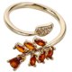 thumbnail image 1 of unbranded Anillo Metálico Ajustable Con Detalles De Hoja Y Para, 1 of 6