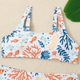 thumbnail image 4 of Yuanyu Girls 2Pcs Bikini Beach Swimsuits Child Tankini Set Summer Swimsuits 8-12 Years, 4 of 8